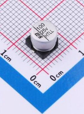 VHTC0581E101MVCG 固液混合铝电解电容器 100uF ±20% 25V SMD,D6