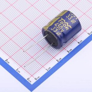 CX330LPE20B 直插铝电解电容 33uF5%~+20% 450V 插件,D18xL20mm