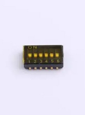 DSHP-06-TJ-GER 1.27mm间距 6位 贴片 DSHP黑色J脚 拨码开关 SMD,