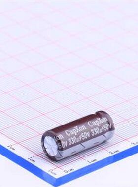 FH331M050G250A 直插铝电解电容 330uF ±20% 50V 插件,D10xL25mm