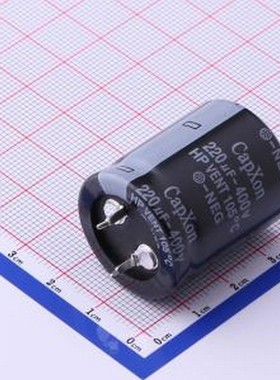 HP221M400N310A 牛角型电解电容 220uF ±20% 400V 插件,D25xL31m