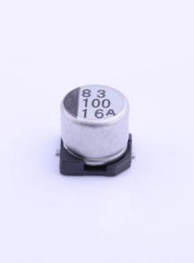 16CE100AX 贴片型铝电解电容 100uF ±20% 16V SMD,D6.3xL6mm