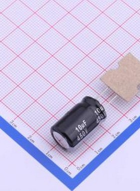 EEUEB2W100B 直插铝电解电容 10uF ±20% 450V 插件,D12.5xL20mm