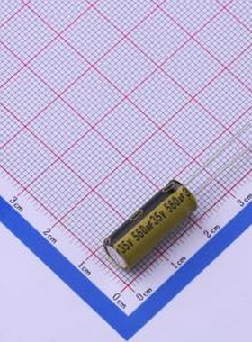 LKMD2001V561MF 直插铝电解电容 560uF ±20% 35V 插件,D8xL20mm