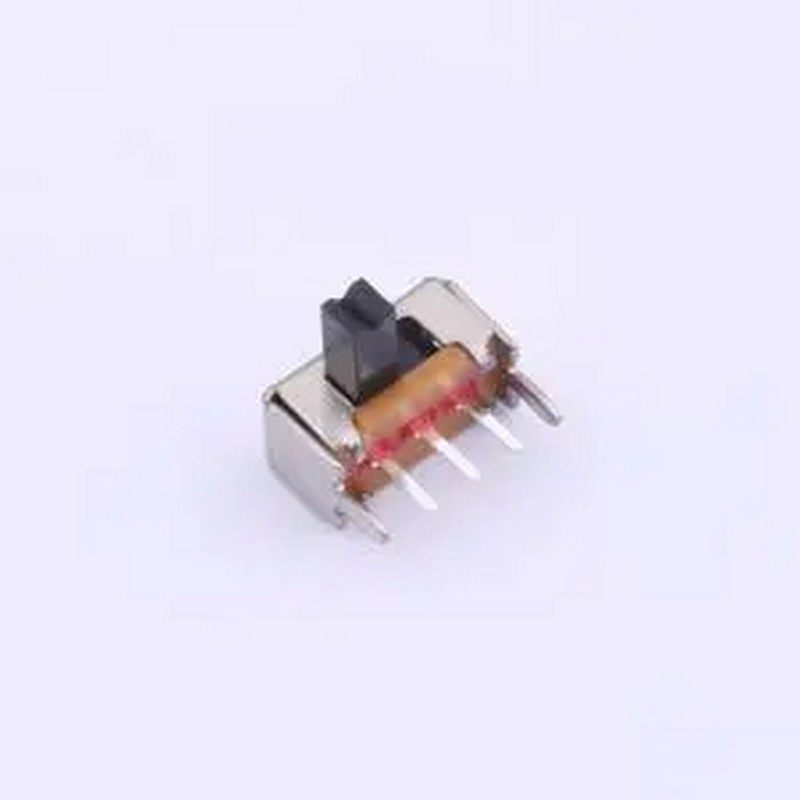 HX SK12D07VG4 3脚2两档位SK12D07VG4 1P2T卧式拨动开关,柄长4mm