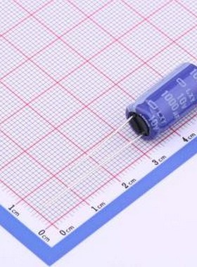 ELXY100ELL102MJ20S 直插铝电解电容 1000uF ±20% 10V 插件,D10x