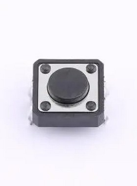 TS-1245HK 12*12*4.5mm 插脚轻触开关 黑色 4脚 弹力250gf 插件-4