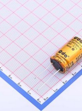 CHV-2R7256R-TW 2.7V25F 超级电容器 25F10%~+30% 2.7V 插件,P=