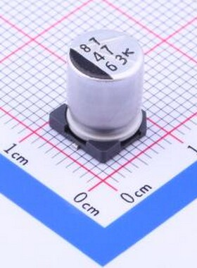 63CE47KX 贴片型铝电解电容 47uF ±20% 63V SMD,D8xL10.2mm