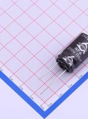 NFA 250V150 M 16*25 直插铝电解电容 150uF ±20% 250V 插件,D16