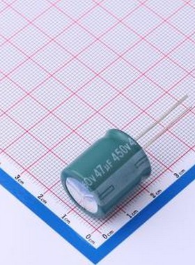 EGX2WM470M20OT 直插铝电解电容 47uF ±20% 450V 墨绿色PET 插件
