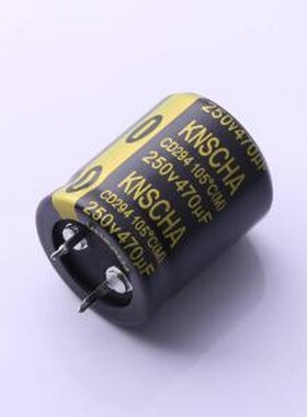 CD294470UF250V108 牛角型电解电容 470uF ±20% 250V 插件,D25xL
