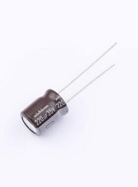 UPW1V221MPD 直插铝电解电容 220uF ±20% 35V 插件,D10xL12.5mm