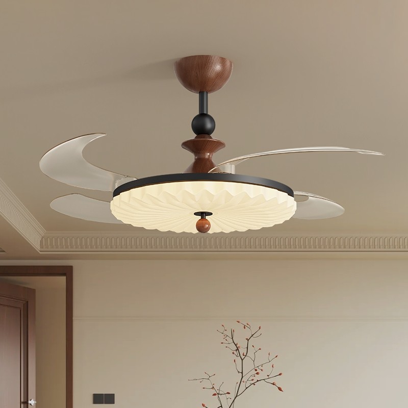 灯将 隐形风扇灯餐厅饭厅卧室吸书房吊扇灯具顶灯中古奶油主卧,家装灯饰光源,风扇灯,淘宝优惠券,粉丝福利购,淘宝优惠卷