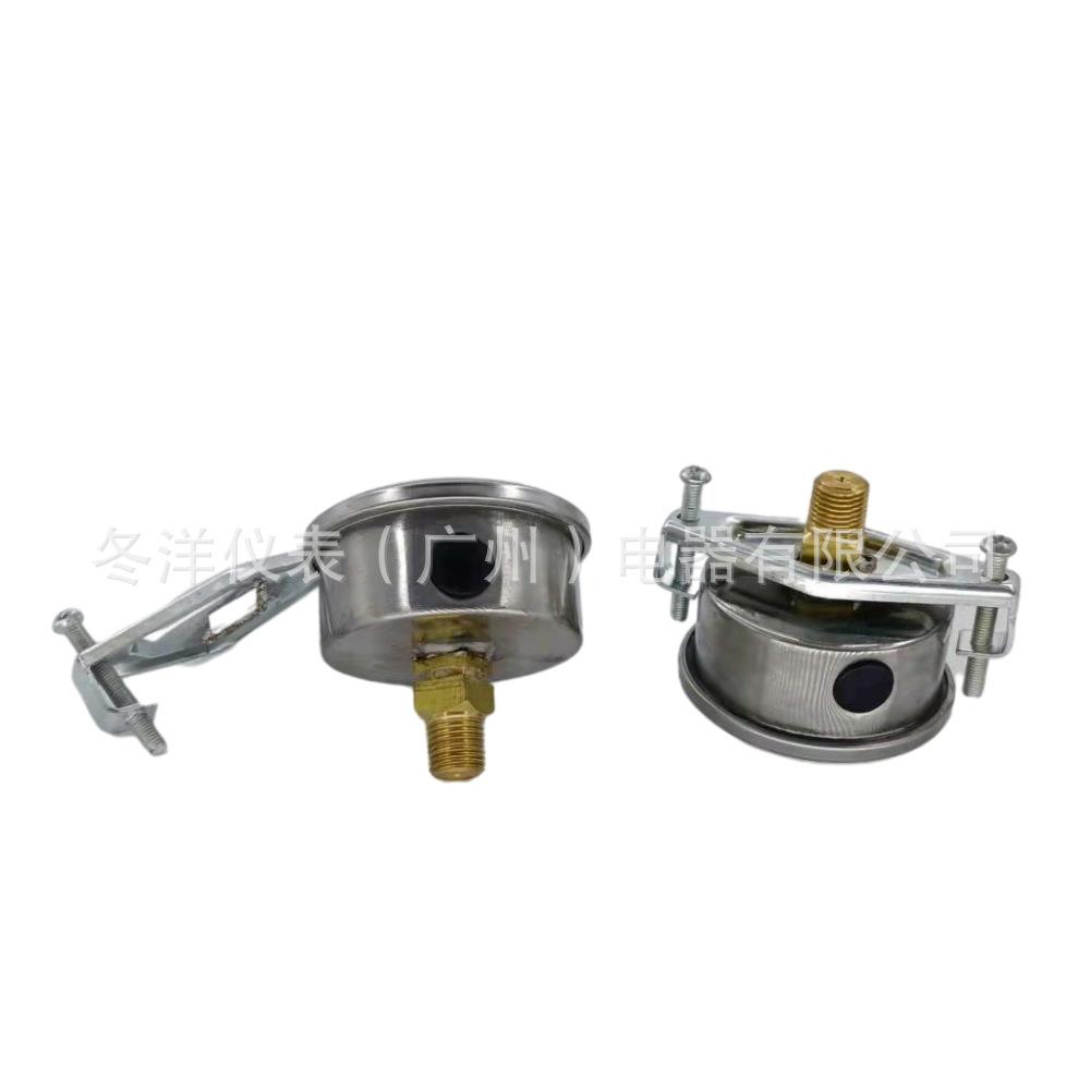 HFDY轴向带支架耐震压力表YN60ZV净水器水压表抗震液压油压表真空