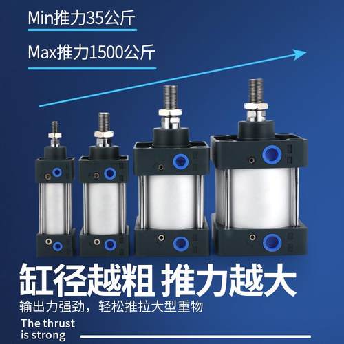 莱泽亚德客型SC标准气缸 小型 气动配件SC32*25 50 100 125150175