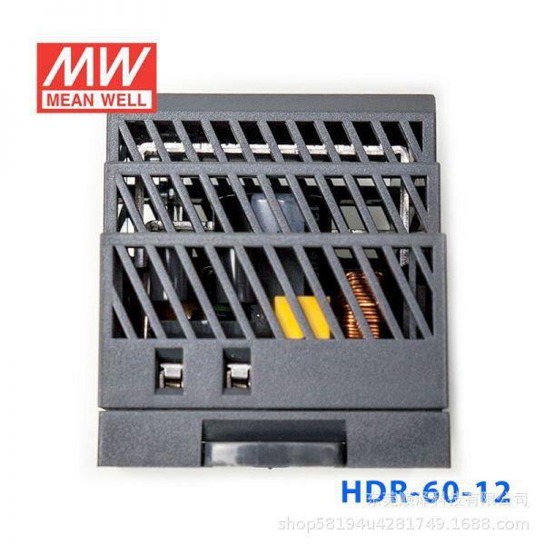 HDR-60明纬导轨式5V/12V/24V开关电源15/48导轨60W直流DR60变压器
