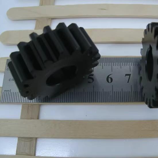 现货塑料黑色pom赛刚尼龙平面直齿轮2M模18齿高精度耐磨高温
