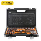组套 机修工具组套汽修套装 EXPLOIT 开拓台湾制造棘轮扳手套筒套装