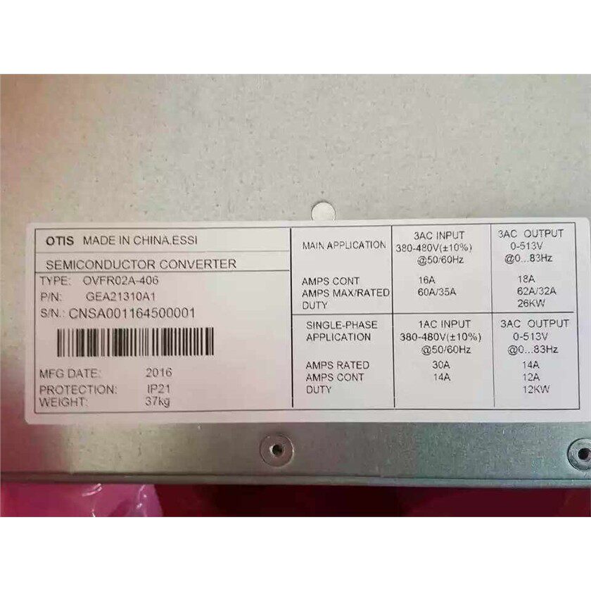 奥的斯电梯OVFR02A-406变频器GDA21310A1/GEA21310A1/原装全新