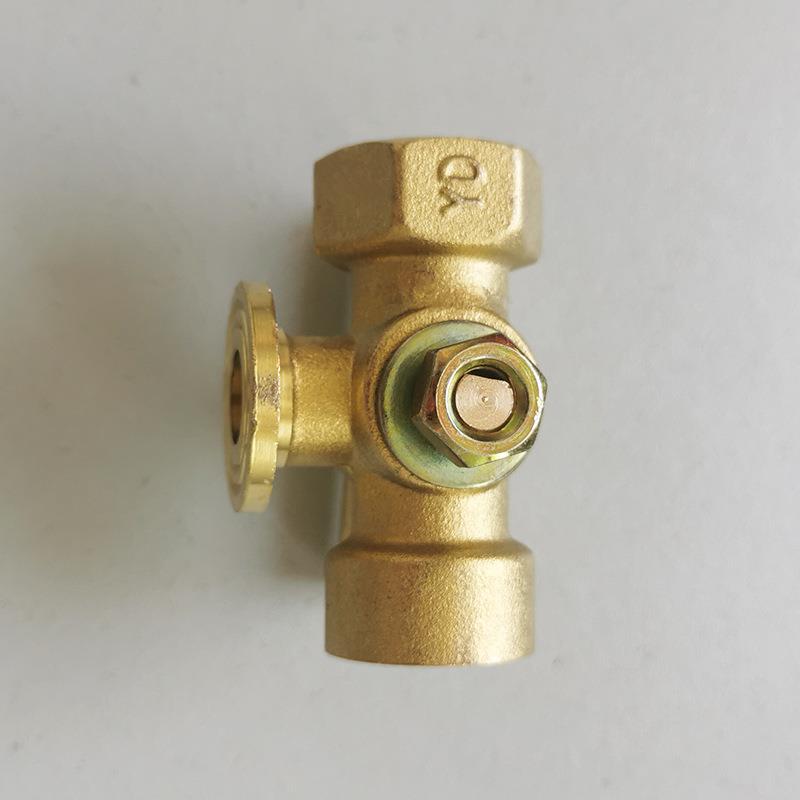 厂家直供压力表三通旋塞阀 压力表接头启闭阀配件全铜材质