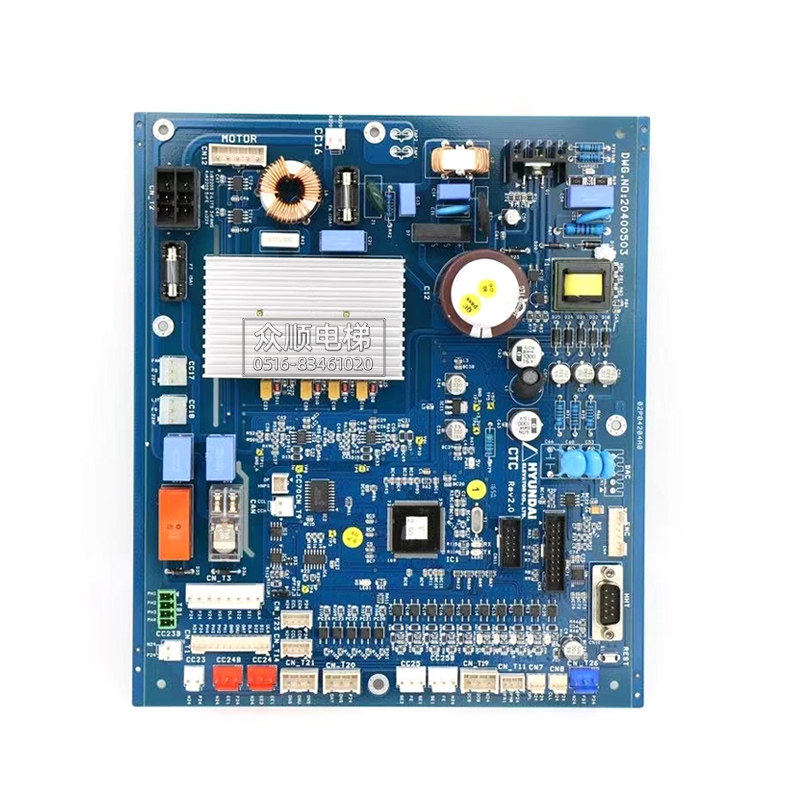 上海现代电梯STuVF9轿顶门机板CTCRev2.0DWG.NO:20400503全新原装