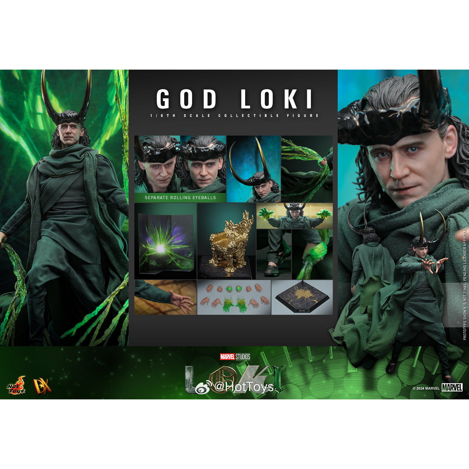 HT Hot Toys 1/6 洛基 第二季 故事之神 神洛基 DX40 补款