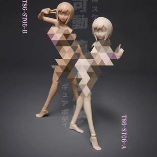 现货 ST05 龙山金属 T86 86TOYS 半包胶肥臀女素体