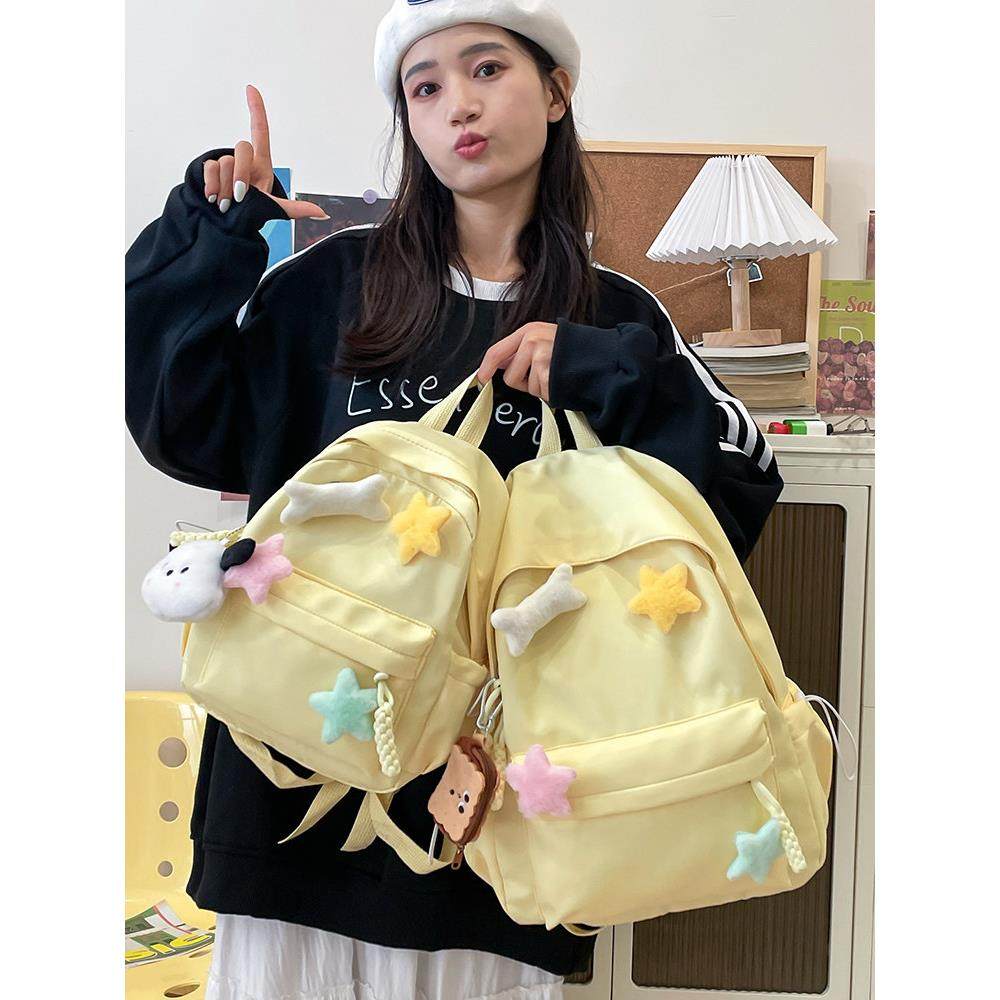 书包女ins风小众双肩包学生日系设计感迷你轻便百搭小型旅行背包