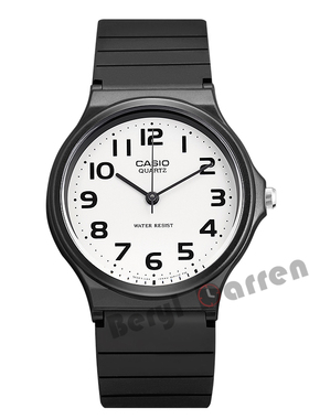 卡西欧(CASIO)学生手表男 女小黑表石英男表女表MQ-24-7B2/MW-59