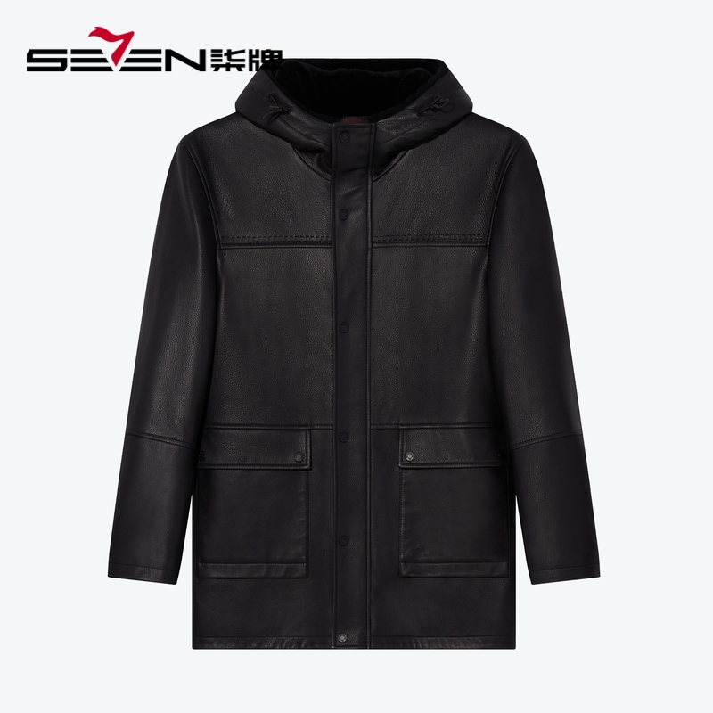 街头风绵羊皮厚皮衣 休闲百搭