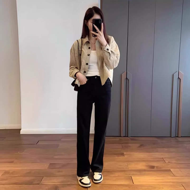 赠运费险高品质窄版牛仔阔腿裤