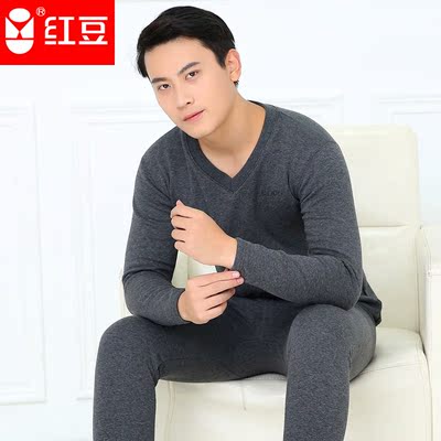 红豆男士保暖内衣套装加厚加绒