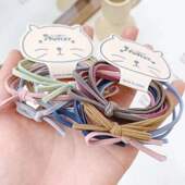 发圈橡皮筋女扎头韩版 高弹力黑色头绳发饰简约风百搭网红成人头绳