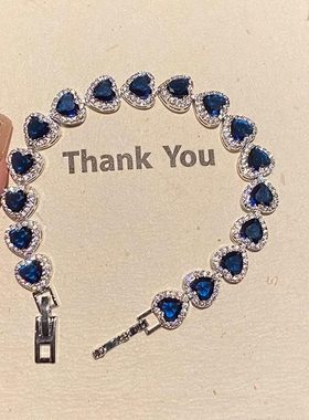 复古宫廷风超闪爱心手链