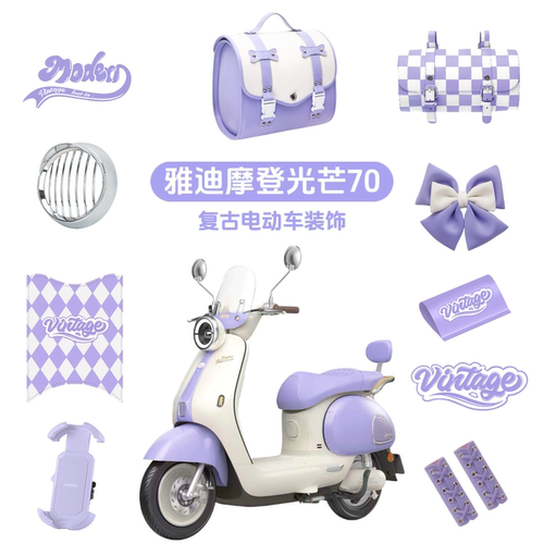 雅迪摩登光芒专用装饰脚垫后备箱