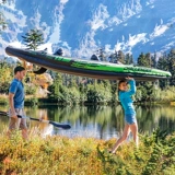 INTEX Надувная яхта для двоих с зарядкой для рыбалки, складной ластик