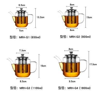 铭润高硼硅玻璃家用泡茶壶