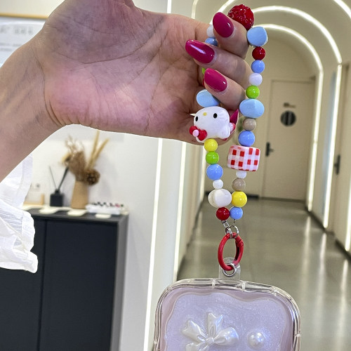 HelloKitty彩色串珠手机链
