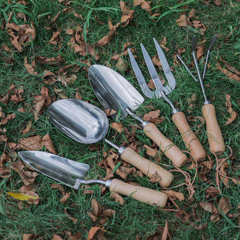 不锈钢小铲子榉木养花家用盆栽铲花铲铁锹套装三件套园艺种花工具,鲜花速递/花卉仿真/绿植园艺,铲子,淘宝优惠券,粉丝福利购,淘宝优惠卷