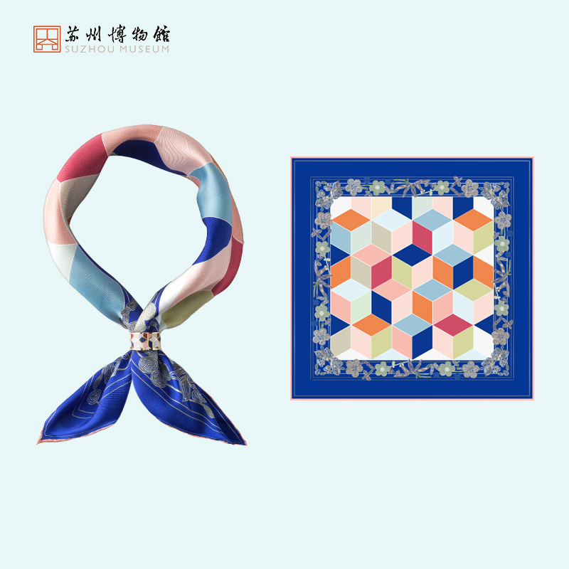 苏州博物馆斑斓有致丝巾套装