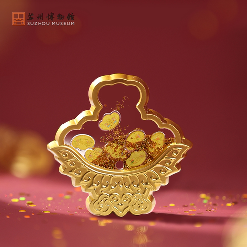 苏州博物馆聚宝盆流麻冰箱贴