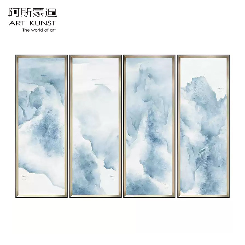 阿斯蒙迪许振国画水墨画限量版画亲笔签名艺术品客厅玄关装饰画