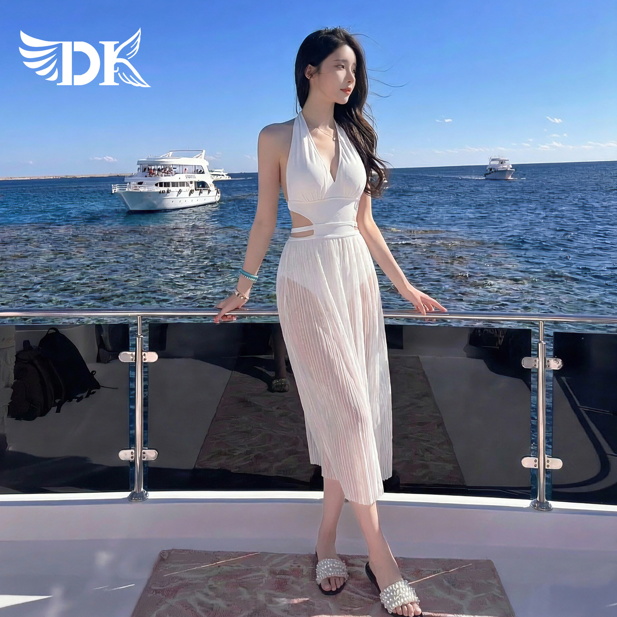 DK海边女神绝美泳衣女款2026年