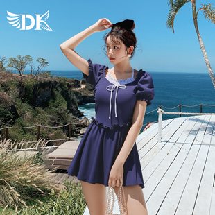DK轻奢泳衣女高级感2025年新款 泡温泉游泳衣遮肉显瘦绝美度假泳装