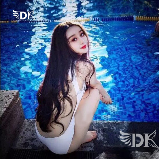 DK性感连体比基尼 高腰露背平角显瘦bikini 保守遮肚运动泳衣女