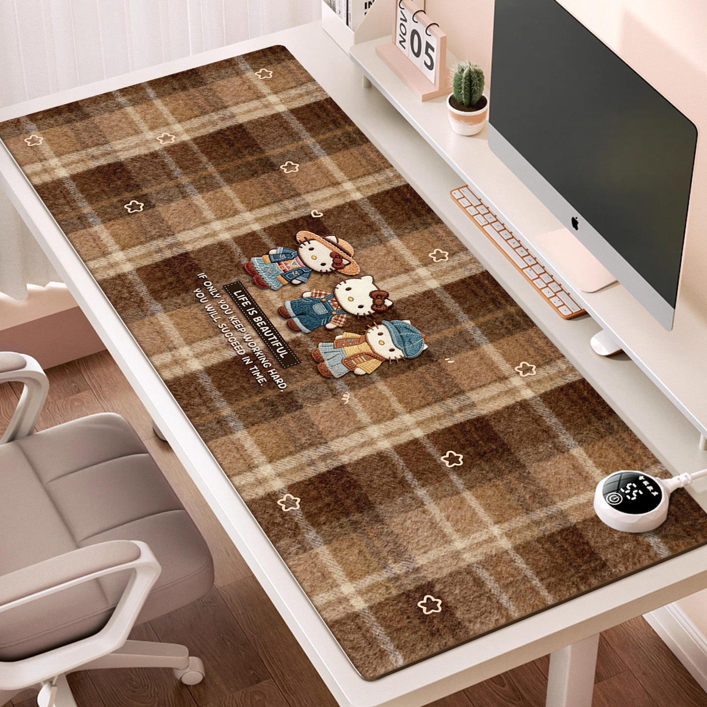 【真3C认证】加热鼠标垫发热桌垫