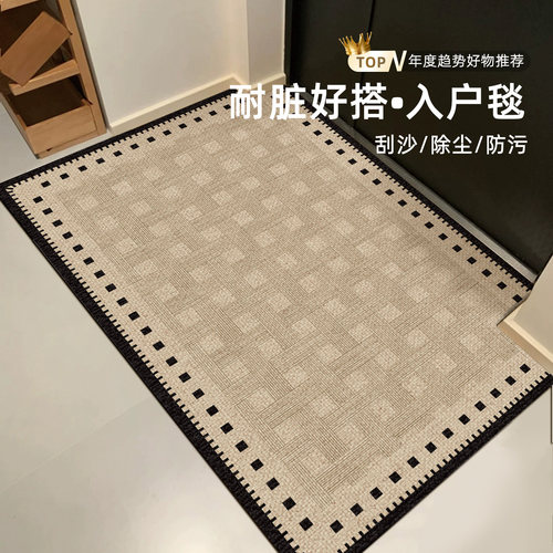 地垫入户门垫轻奢高级进门耐脏防滑可擦免洗新款家用玄关蹭土脚垫