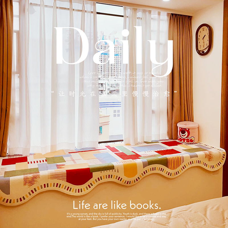 轻奢高级感飘窗垫2025新款四季通用窗台垫子改造神器坐垫毯盖布