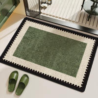 Antique bathroom floor MATS, water-absorbing and anti-slip foot MATS, washbasin MATS, special carpets for toilet doors, quick-drying thumbnail 6